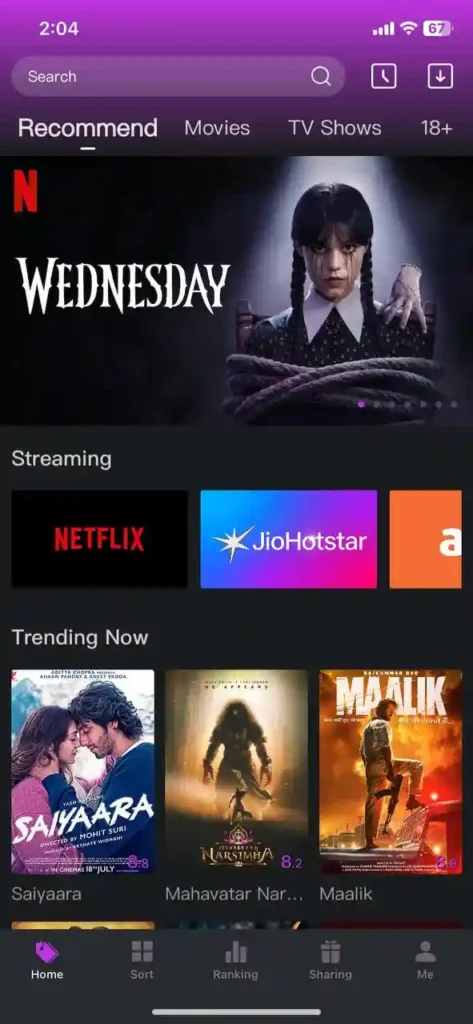 Tiptrace Movie App 1